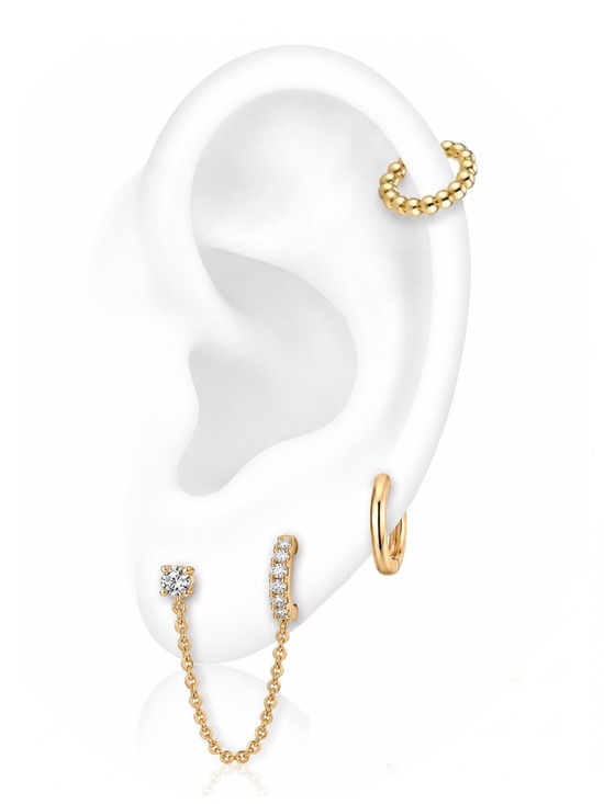 Jewelry - 18K Gold plated earring cuff set